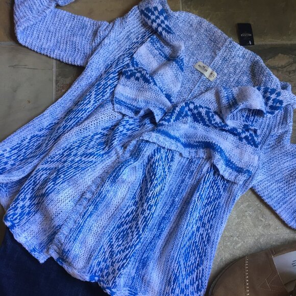 Hollister Waterfall Open Front Cardigan NEW - Picture 4 of 16